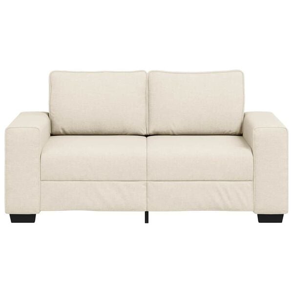 vidaXL Sofa Beige 160 x 77 x 82 cm Linen