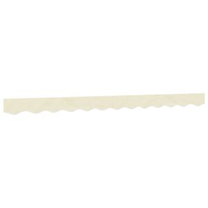 vidaXL Replacement Fabric for Awning Valance Cream Stripe 3 m