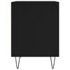 vidaXL Bedside Cabinet Black 40x35x50 cm Engineered Wood