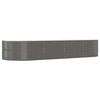 vidaXL Garden Raised Bed | Grey | Powder-coated steel | Large