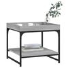 vidaXL Coffee Table Grey Sonoma 49.5x49.5x45 cm Engineered Wood