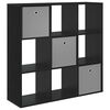 vidaXL Sideboard with Drawer Black Oak 102 x 31 x 99.5 cm