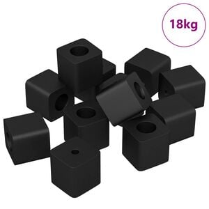 vidaXL Drawer Holder 6792 pcs Black 15 x 15 x 15mm PP Copolymer