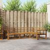 vidaXL Outdoor Sofa Set 4 pcs Natural Solid Acacia Wood