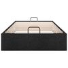 vidaXL Ottoman Bed Frame without Mattress Black Single Fabric