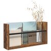 vidaXL Magazine Rack Old Wood 60 x 12 x 30 cm Engineered Wood