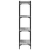 vidaXL Bookcase 4-Tier Grey Sonoma 60x30x120 cm Engineered Wood