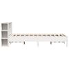 vidaXL Bookcase Bed without Mattress White 160x200 cm Solid Wood Pine