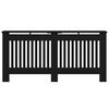 vidaXL Radiator Cover Black Oak 172 x 19 x 81.5 cm Engineered Wood