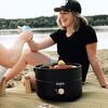 Mestic Portable Gas Barbecue Grill Mini Chef MB-100 2500 W Black