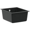 vidaXL Kitchen Sink Single Basin Granite 37 x 46 x 20 cm Graphite