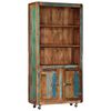 vidaXL Highboard 90x35x183 cm Solid Reclaimed Wood