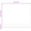 vidaXL Retractable Awning Multicolour 500 x 350 cm Fabric and Steel