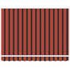 vidaXL Retractable Awning Manual Orange and Black 300 x 250 cm