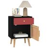 vidaXL Bedside Cabinets 2 pcs Black 40x30x55 cm Engineered Wood