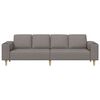 vidaXL Sofa Set Taupe Fabric