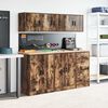 vidaXL Garage Wall Cabinet Smoked Oak Engineered Wood