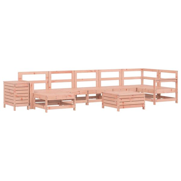 vidaXL 9 Piece Garden Sofa Set Solid Wood Douglas Fir