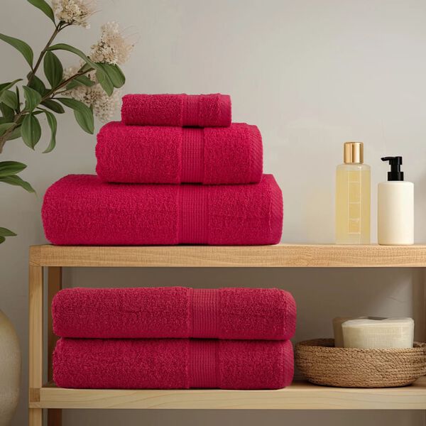 vidaXL Premium Wash Towels SOLUND 10 pcs Red 30x30 cm 600 gsm