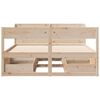 vidaXL Bed Frame without Mattress 135x190 cm Double Solid Wood Pine