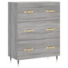 vidaXL Sideboard Grey Sonoma 69,5x34x90 cm Engineered Wood
