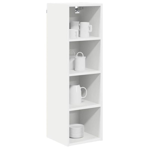 vidaXL Hanging Cabinet White 30 x 29.5 x 100 cm Engineered Wood