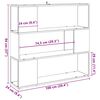 vidaXL Book Cabinet/Room Divider Old Wood 100x24x94 cm