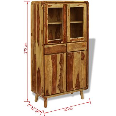 vidaXL Sideboard Sheesham Wood 90x40x175 cm