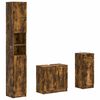 vidaXL 3 Piece Bathroom Cabinet Set UTRECHT Engineered Wood