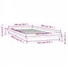 vidaXL LED Bed Frame without Mattress 100x200 cm Solid Wood
