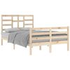 vidaXL Bed Frame without Mattress Solid Wood 120x200 cm