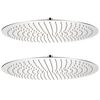 vidaXL Rain Shower Head 2 pcs Stainless Steel &Oslash; 50 cm