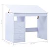 vidaXL Children Drawing Study Desk Tiltable White