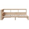 vidaXL Bookcase Bed without Mattress 90x190 cm Solid Wood Pine