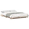 vidaXL Bed Frame Brown 160 x 210 cm Solid Pine Wood