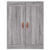 vidaXL Wall Mounted Cabinets 2 pcs Grey Sonoma Engineered Wood
