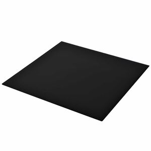 vidaXL Table Top | Black | Tempered Glass | 700 x 700 mm | Heat-resistant