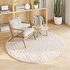 vidaXL Area Rugs Round Beige &Oslash; 120 CM