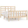 vidaXL Bed Frame without Mattress 150x200 cm King Size Solid Wood