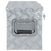 vidaXL Aluminium Box 80x30x35 cm Silver