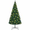 vidaXL Christmas Tree with Decorative String Lights Green 400 cm PVC