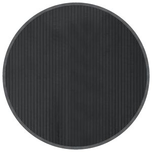 vidaXL Rug Round Grey80 cm Bamboo