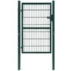 vidaXL 2D Fence Gate (Single) Green 100x180 cm