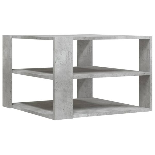 vidaXL Coffee Table Concrete Grey 58x58x40 cm Engineered Wood