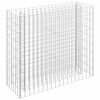 vidaXL Gabion Raised Bed | Silver | Galvanised steel | 90x30x90 cm