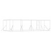 vidaXL Outdoor Dog Kennel Silver 8x4x2 m Galvanised Steel