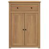 vidaXL Shoe Cabinet PANAMA 80x40x114 cm Solid Wood Pine