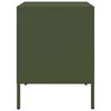 vidaXL Bedside Cabinet Olive Green 36x39x50.5 cm Steel