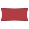 vidaXL Sunshade Sail 160 g/m&sup2; Red 4x7 m HDPE