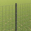 vidaXL Fence with Post Grey 1.4 x 10 m Steel and PVC